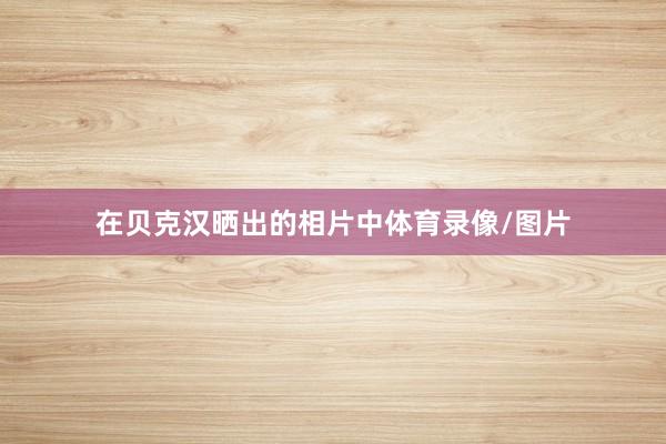 在贝克汉晒出的相片中体育录像/图片