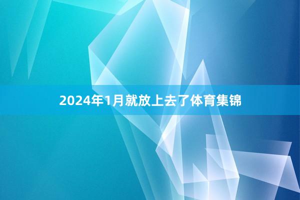 2024年1月就放上去了体育集锦