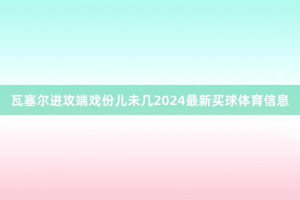 瓦塞尔进攻端戏份儿未几2024最新买球体育信息