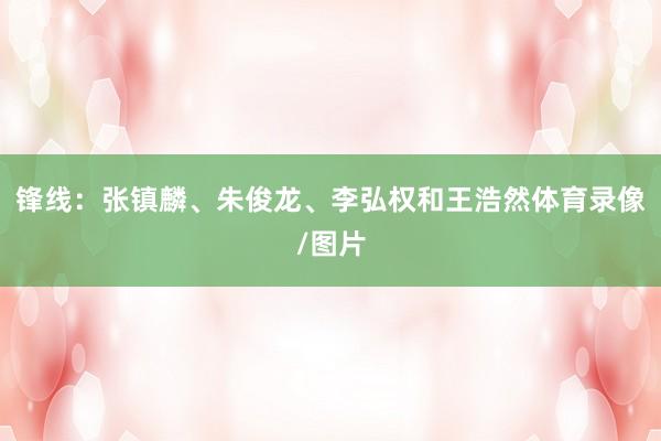 锋线：张镇麟、朱俊龙、李弘权和王浩然体育录像/图片