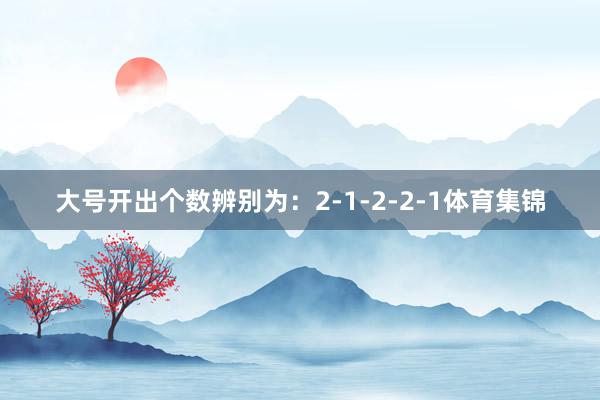 大号开出个数辨别为：2-1-2-2-1体育集锦