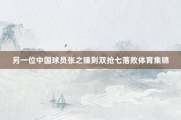 另一位中国球员张之臻则双抢七落败体育集锦