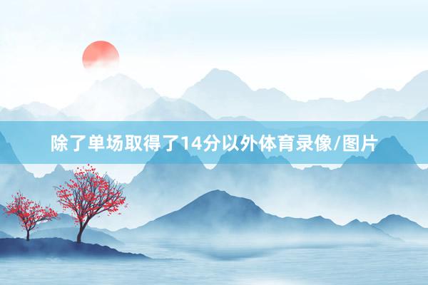除了单场取得了14分以外体育录像/图片