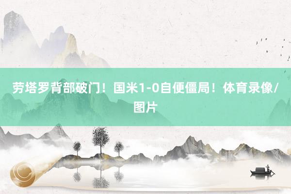 劳塔罗背部破门！国米1-0自便僵局！体育录像/图片