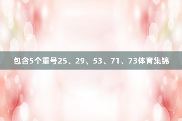 包含5个重号25、29、53、71、73体育集锦