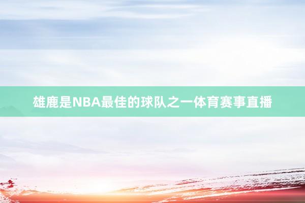 雄鹿是NBA最佳的球队之一体育赛事直播