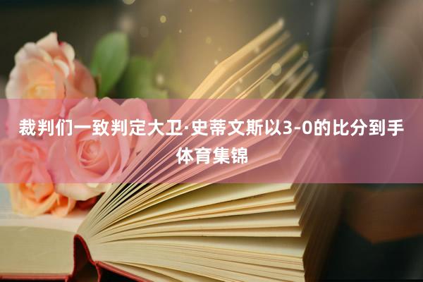 裁判们一致判定大卫·史蒂文斯以3-0的比分到手体育集锦
