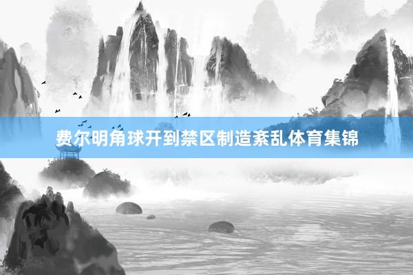 费尔明角球开到禁区制造紊乱体育集锦