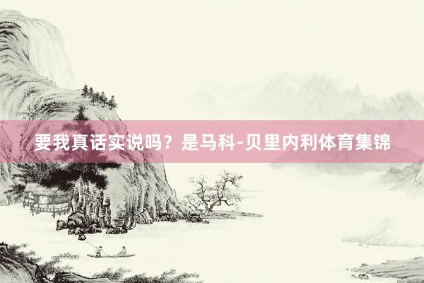 要我真话实说吗？是马科-贝里内利体育集锦